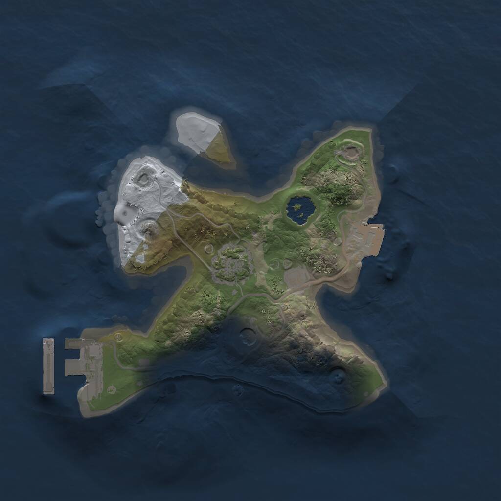 Rust Map: Procedural Map, Size: 1800, Seed: 1704179100, 4 Monuments
