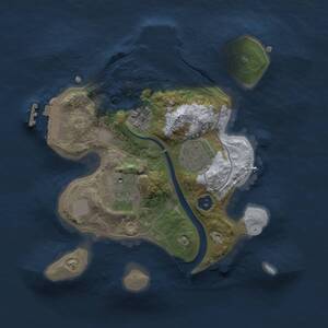 Thumbnail Rust Map: Procedural Map, Size: 2200, Seed: 2143097672, 6 Monuments