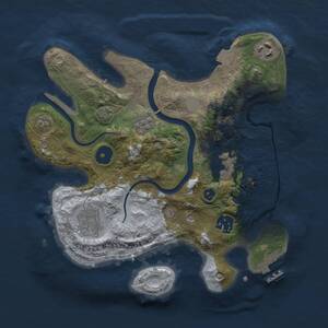 Thumbnail Rust Map: Procedural Map, Size: 2800, Seed: 94559144, 9 Monuments
