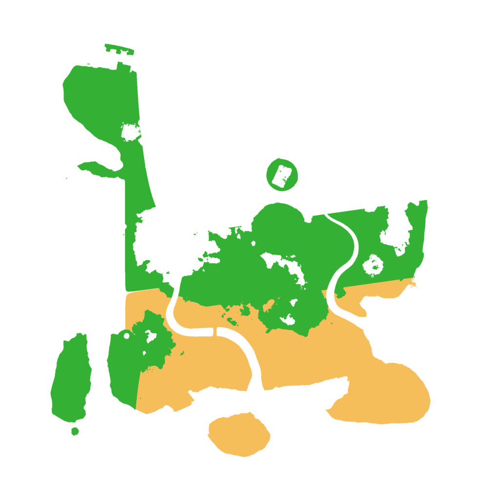 Biome Rust Map: Procedural Map, Size: 2550, Seed: 75051