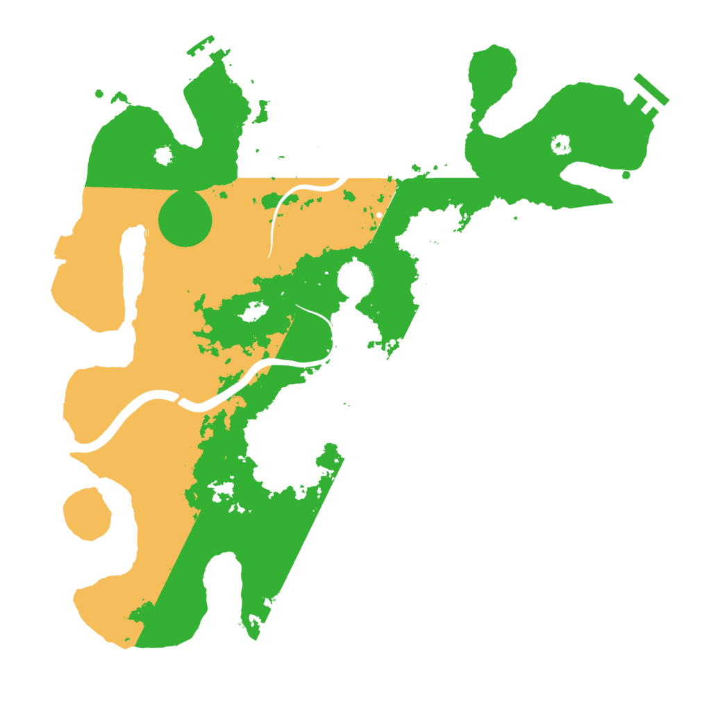 Biome Rust Map: Procedural Map, Size: 3500, Seed: 1302556495