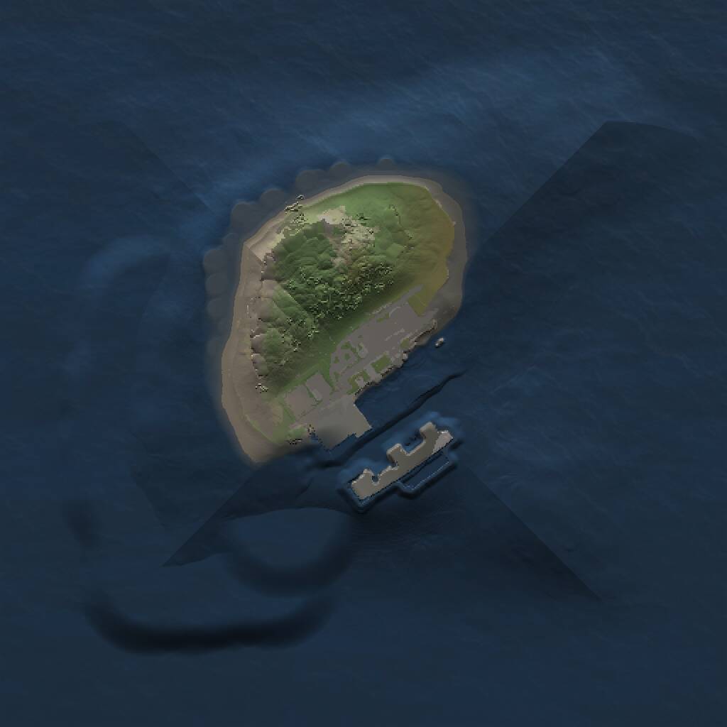 Rust Map: Procedural Map, Size: 1000, Seed: 496803419, 2 Monuments