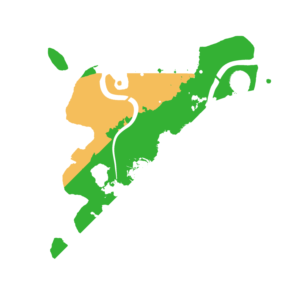 Biome Rust Map: Procedural Map, Size: 2500, Seed: 694201337