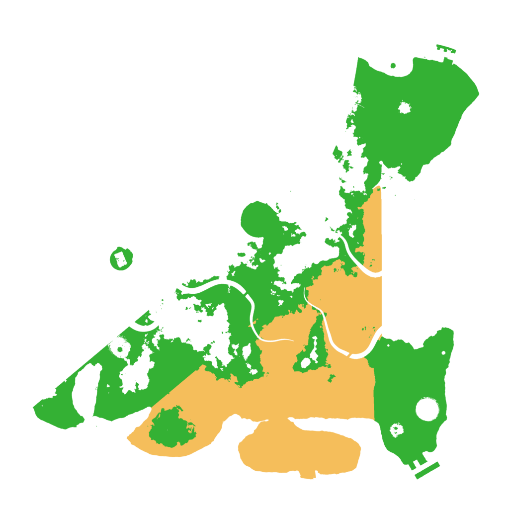 Biome Rust Map: Procedural Map, Size: 3850, Seed: 55555