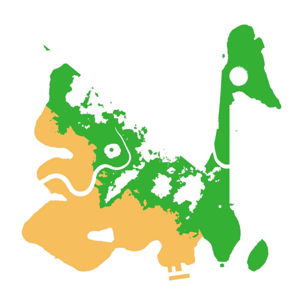 Biome Rust Map: Procedural Map, Size: 3000, Seed: 2025102115