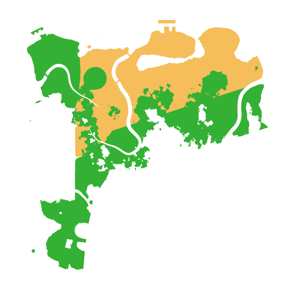 Biome Rust Map: Procedural Map, Size: 3500, Seed: 216708