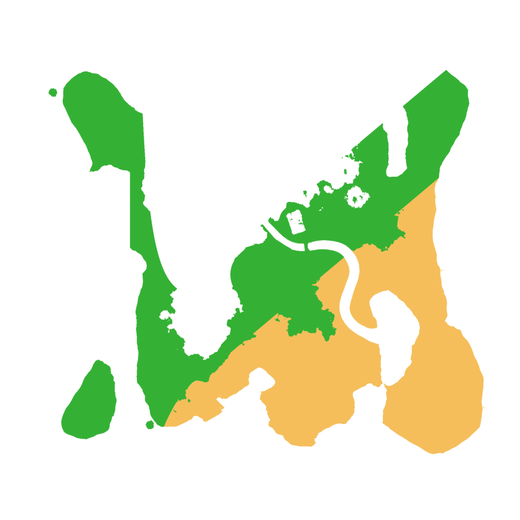 Biome Rust Map: Procedural Map, Size: 2500, Seed: 1286344135