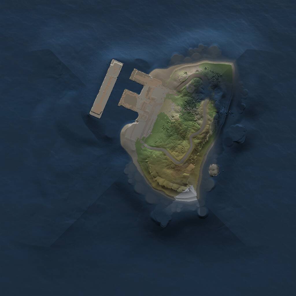 Rust Map: Procedural Map, Size: 1000, Seed: 411692487, 2 Monuments