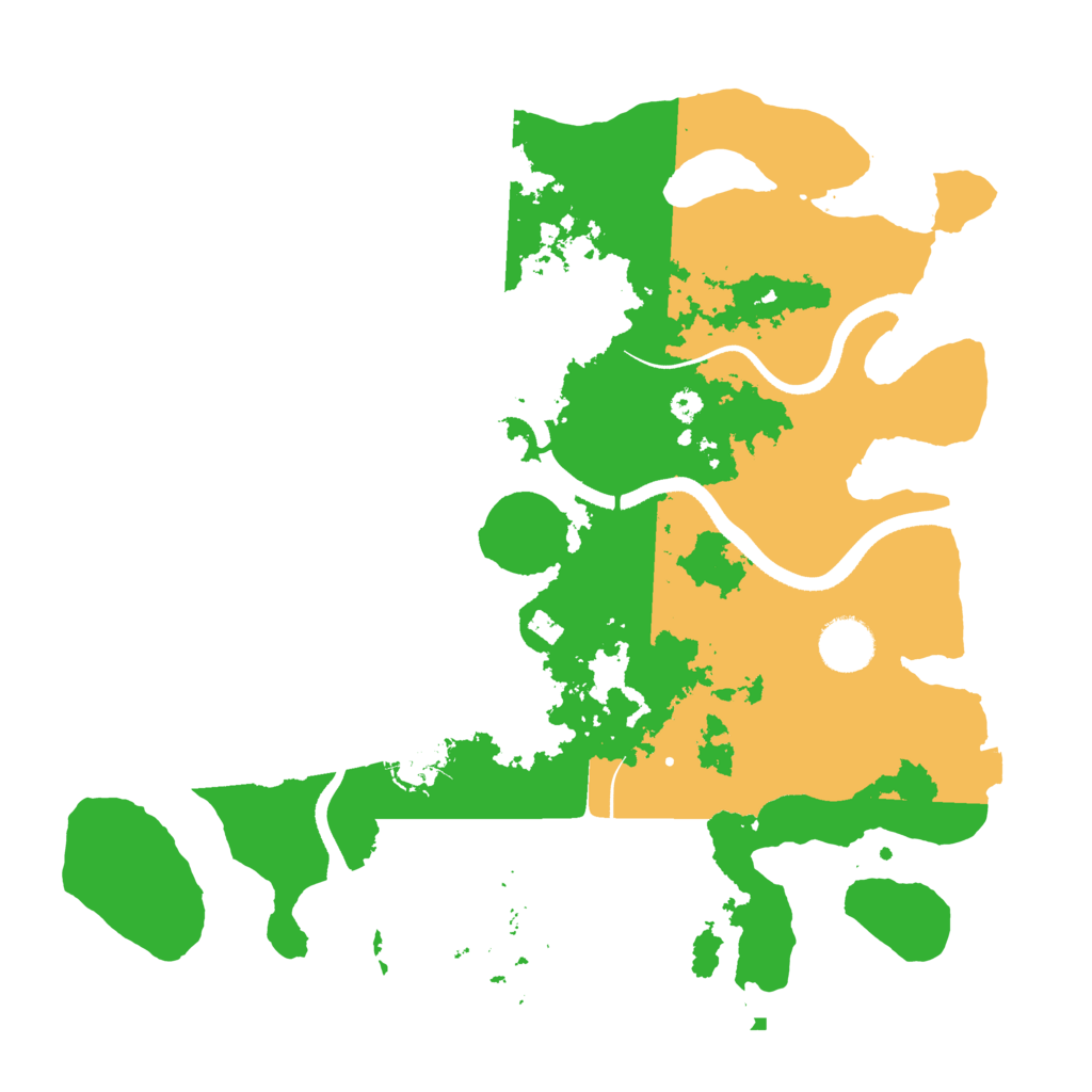 Biome Rust Map: Procedural Map, Size: 3500, Seed: 987654320