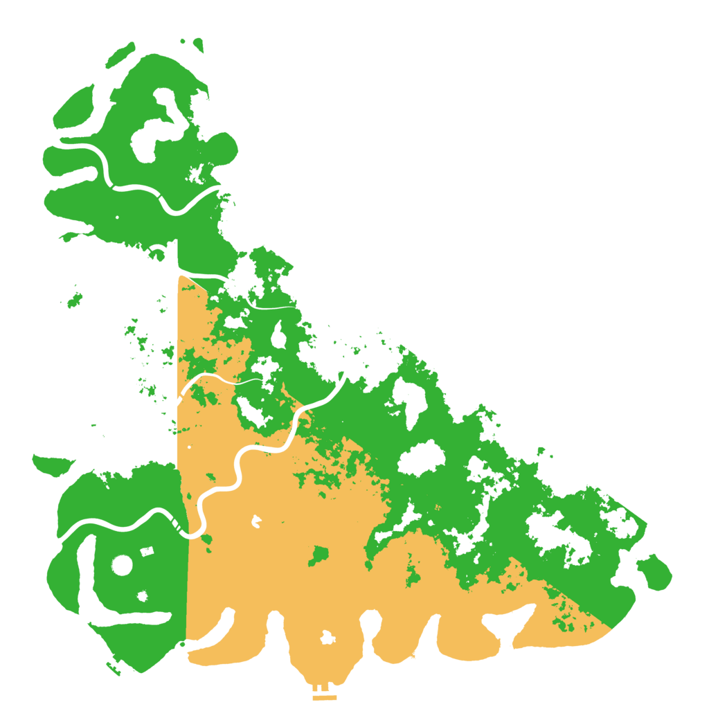 Biome Rust Map: Procedural Map, Size: 6000, Seed: 499421763