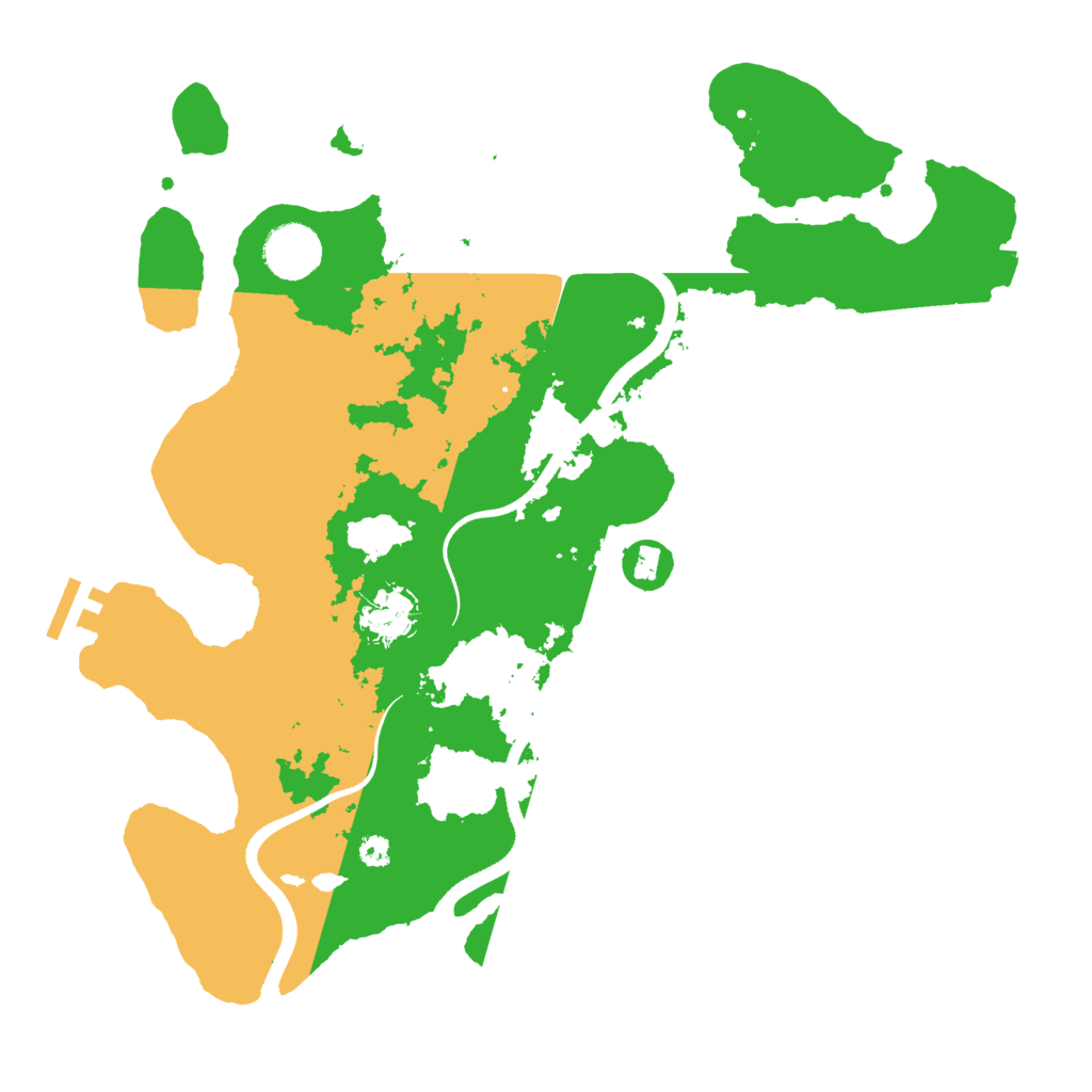 Biome Rust Map: Procedural Map, Size: 3500, Seed: 1435