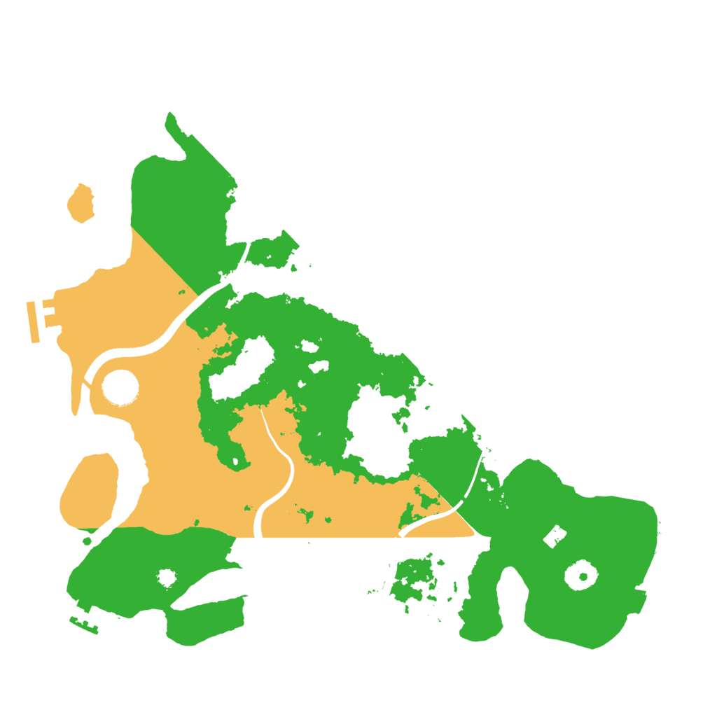Biome Rust Map: Procedural Map, Size: 3500, Seed: 730276314