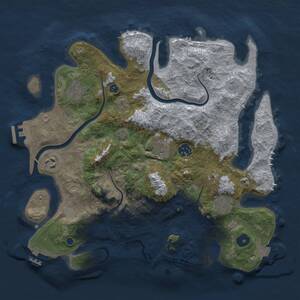 Thumbnail Rust Map: Procedural Map, Size: 3500, Seed: 730276314, 12 Monuments