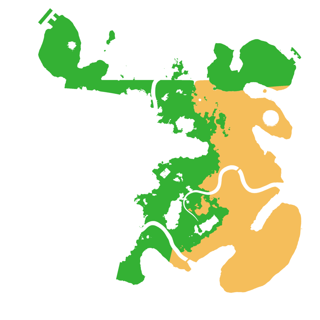 Biome Rust Map: Procedural Map, Size: 3500, Seed: 1829224630