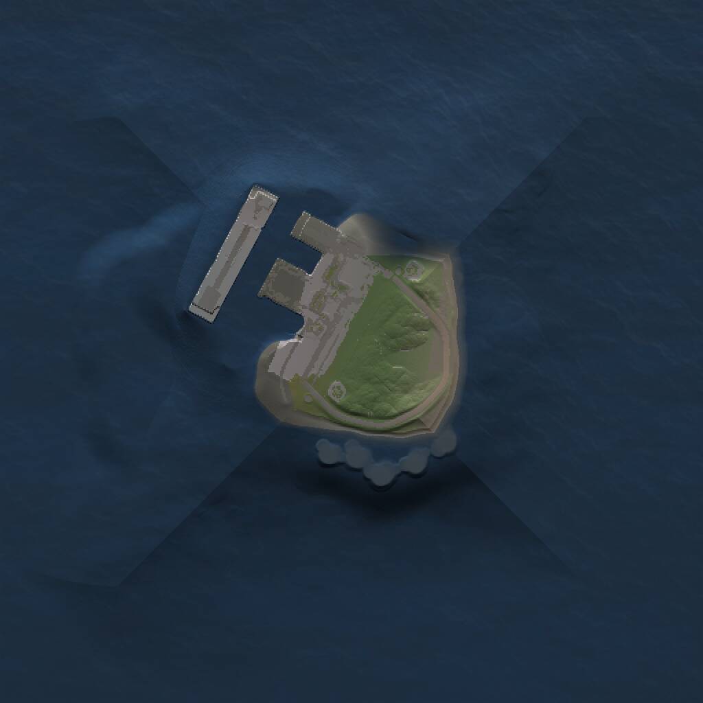 Rust Map: Procedural Map, Size: 1000, Seed: 556078579, 2 Monuments