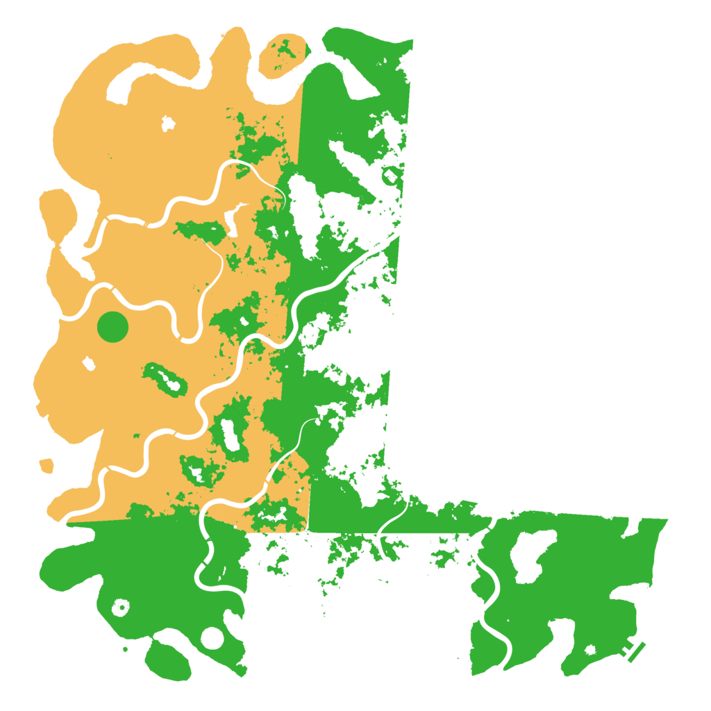 Biome Rust Map: Procedural Map, Size: 6000, Seed: 6152