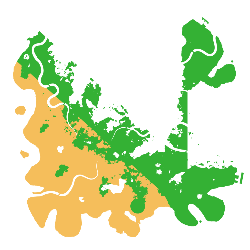 Biome Rust Map: Procedural Map, Size: 4500, Seed: 283433417