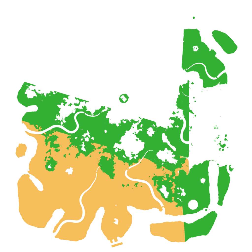 Biome Rust Map: Procedural Map, Size: 4500, Seed: 3757842