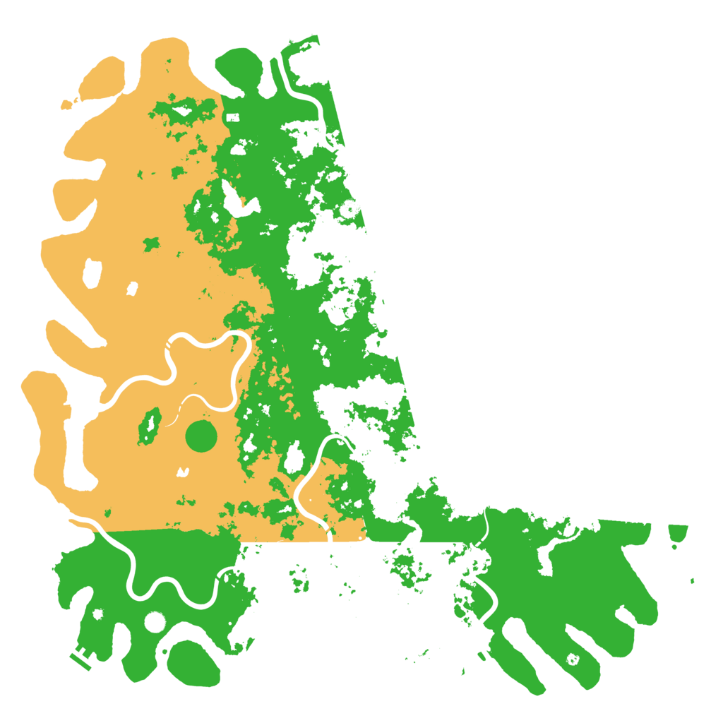 Biome Rust Map: Procedural Map, Size: 6000, Seed: 45256