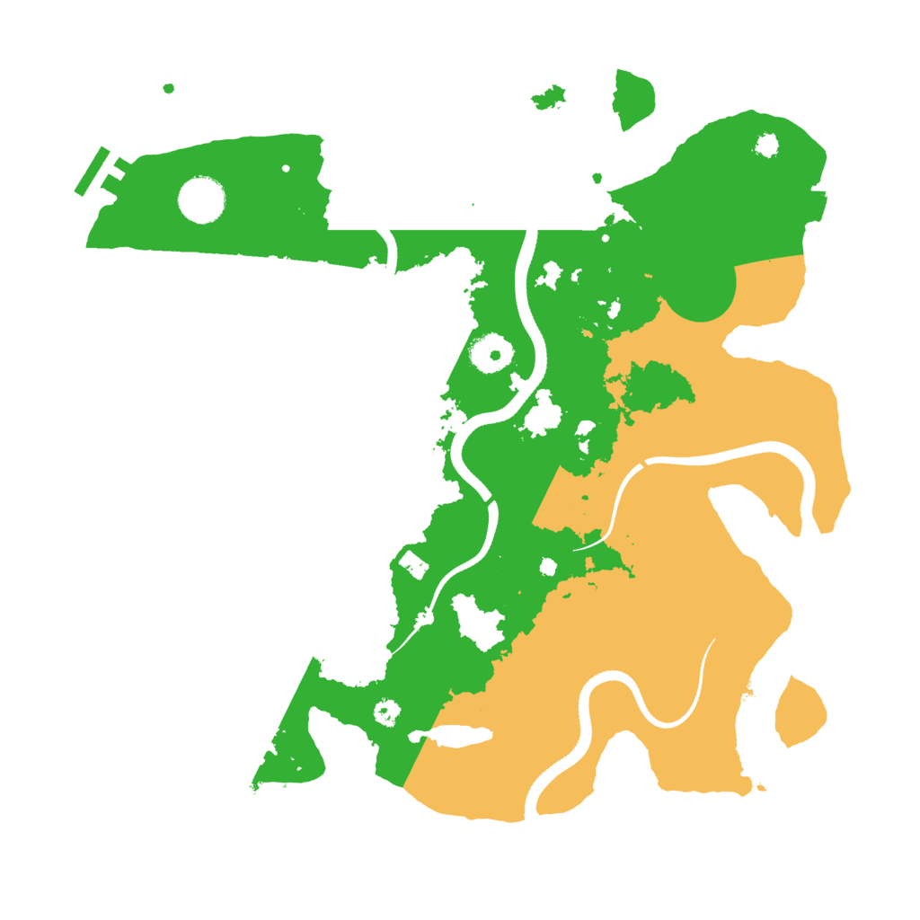 Biome Rust Map: Procedural Map, Size: 3500, Seed: 4567458