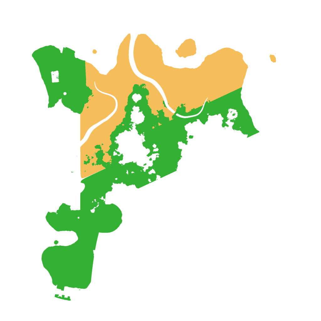 Biome Rust Map: Procedural Map, Size: 3000, Seed: 2025102215