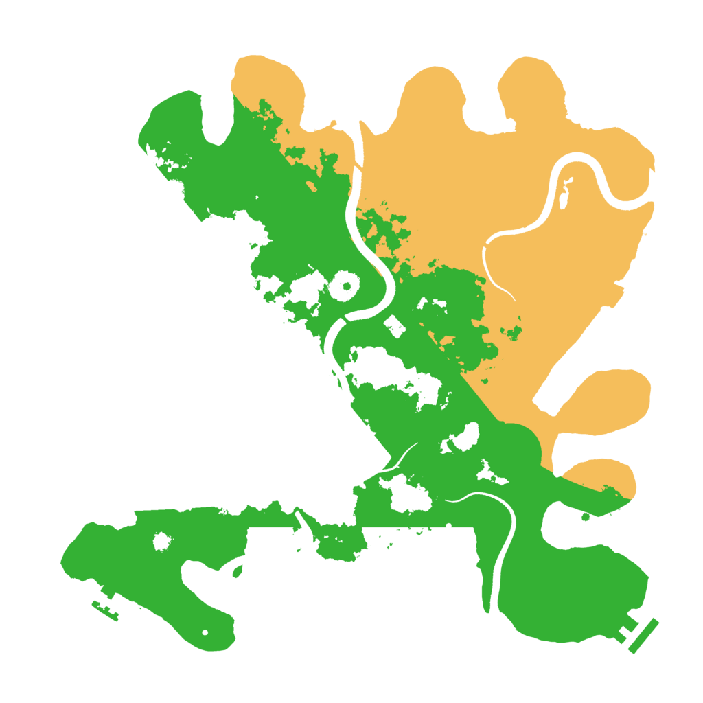 Biome Rust Map: Procedural Map, Size: 3500, Seed: 675819