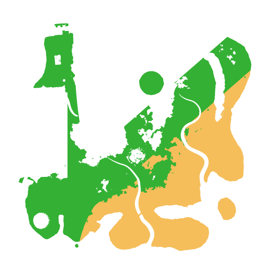 Biome Rust Map: Procedural Map, Size: 3000, Seed: 4425