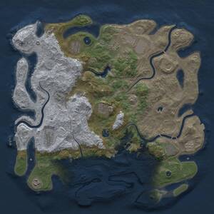 Thumbnail Rust Map: Procedural Map, Size: 4250, Seed: 71516079, 16 Monuments