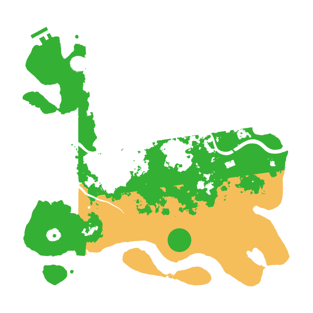 Biome Rust Map: Procedural Map, Size: 3500, Seed: 292926697