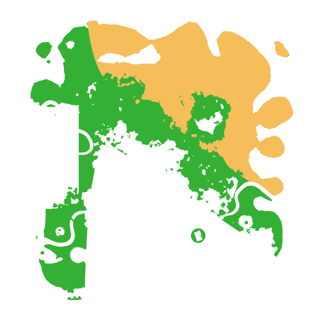 Biome Rust Map: Procedural Map, Size: 3500, Seed: 5569