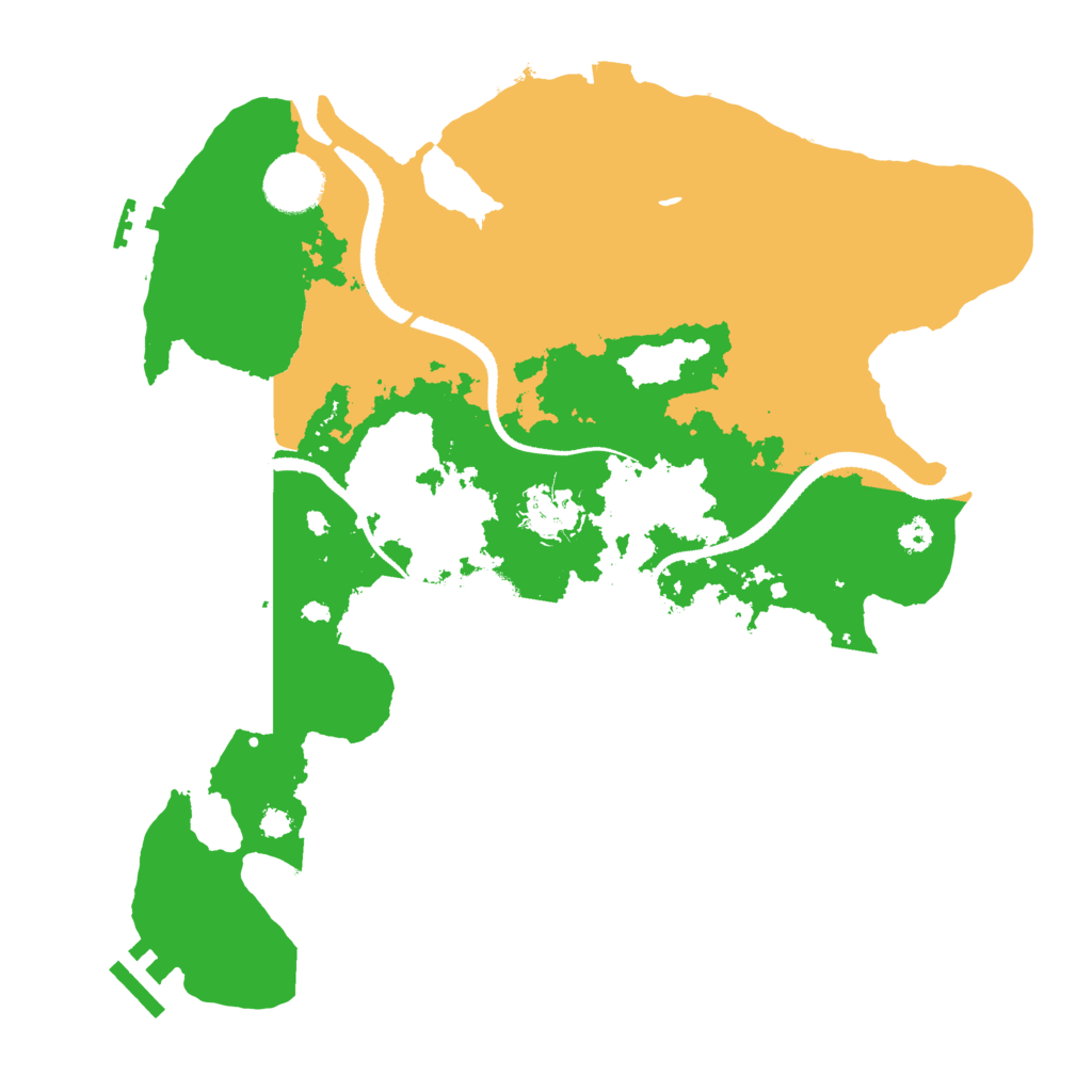 Biome Rust Map: Procedural Map, Size: 3250, Seed: 513649039