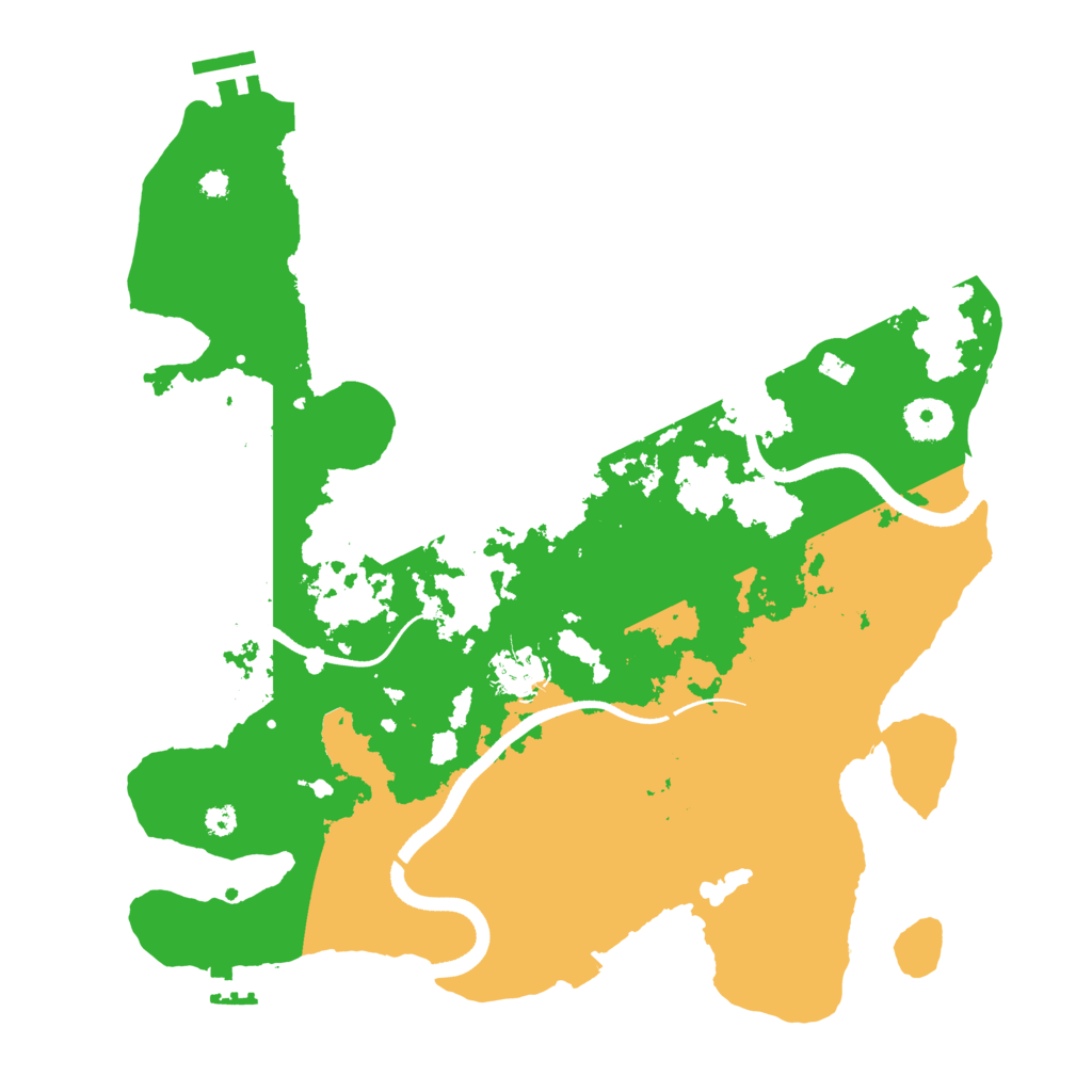 Biome Rust Map: Procedural Map, Size: 3500, Seed: 1213365132