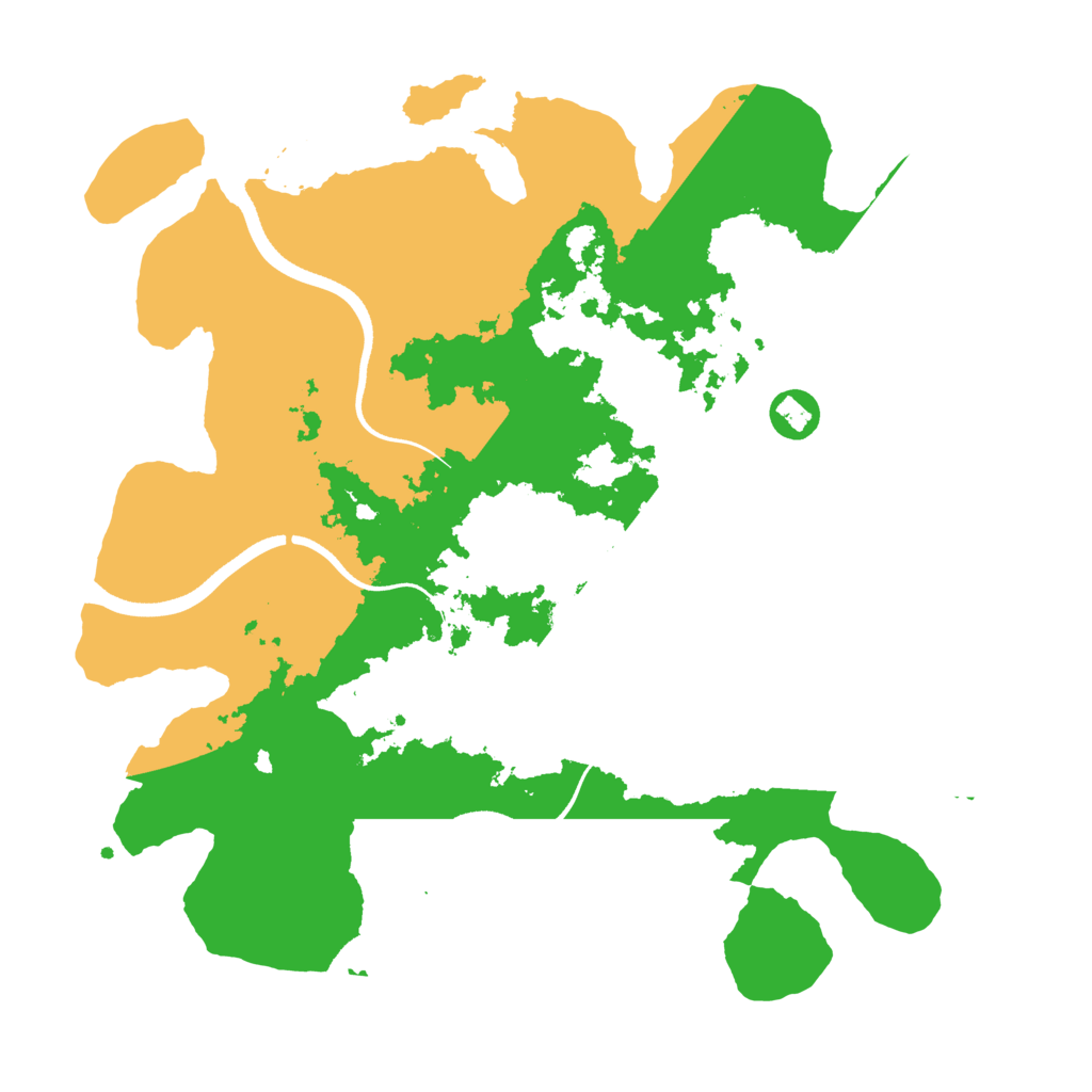 Biome Rust Map: Procedural Map, Size: 3500, Seed: 103244434