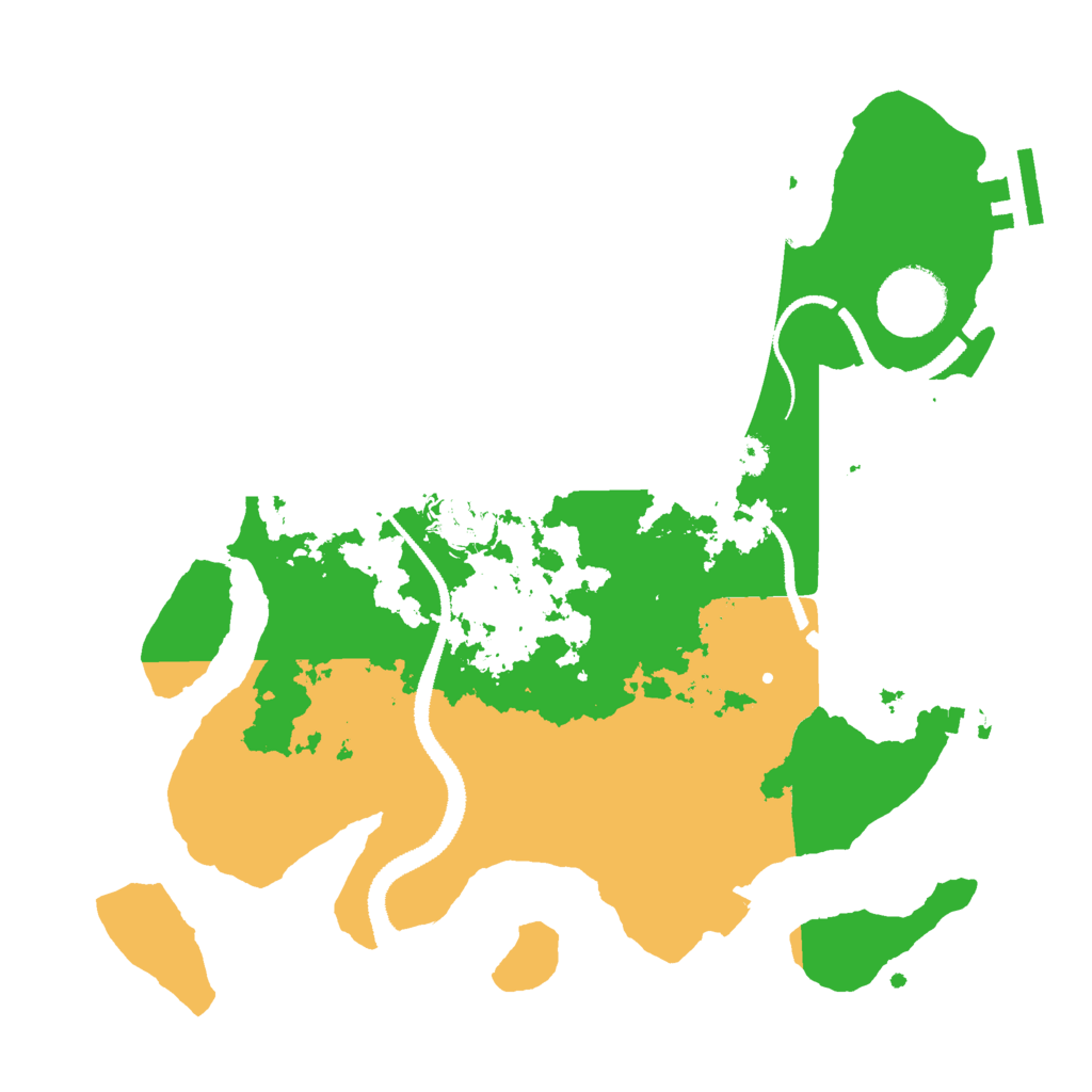 Biome Rust Map: Procedural Map, Size: 2900, Seed: 17762077