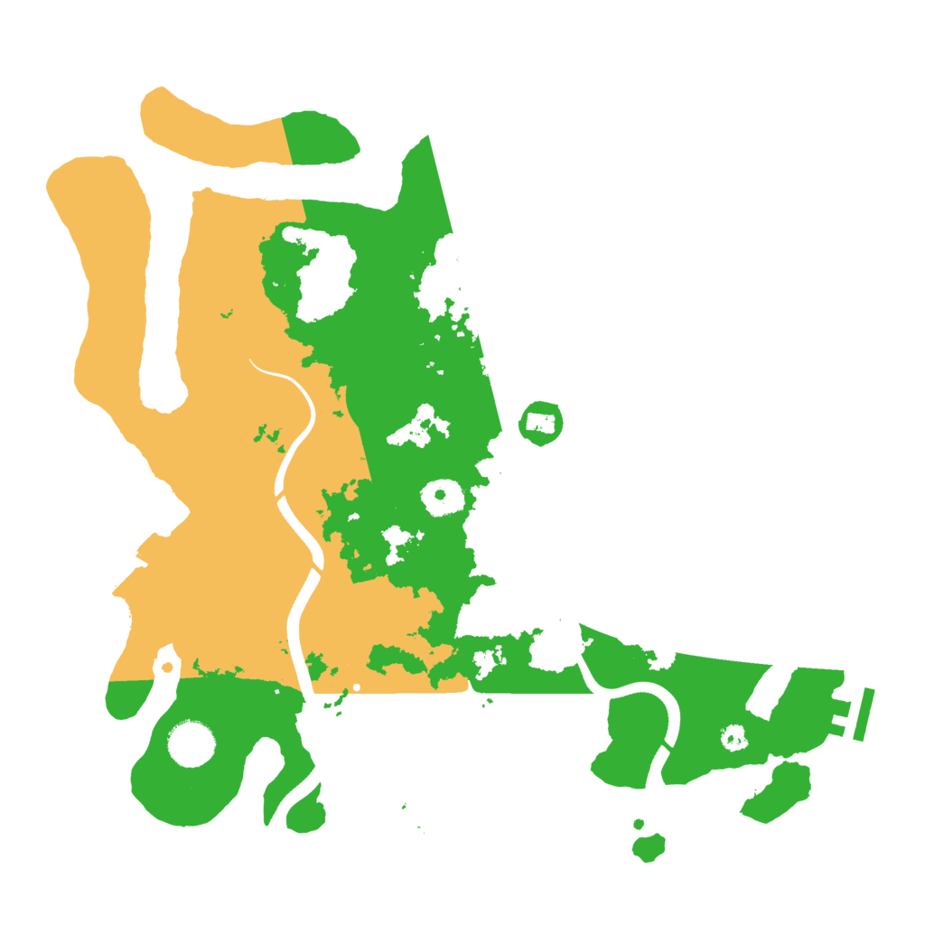 Biome Rust Map: Procedural Map, Size: 3500, Seed: 45256