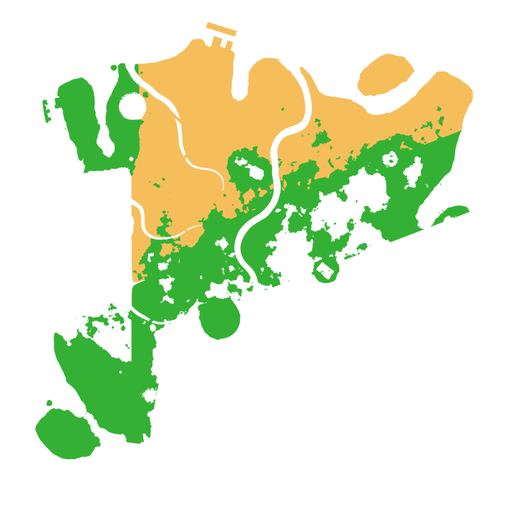 Biome Rust Map: Procedural Map, Size: 3500, Seed: 1525701773
