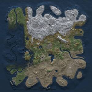 Thumbnail Rust Map: Procedural Map, Size: 4250, Seed: 529045968, 17 Monuments