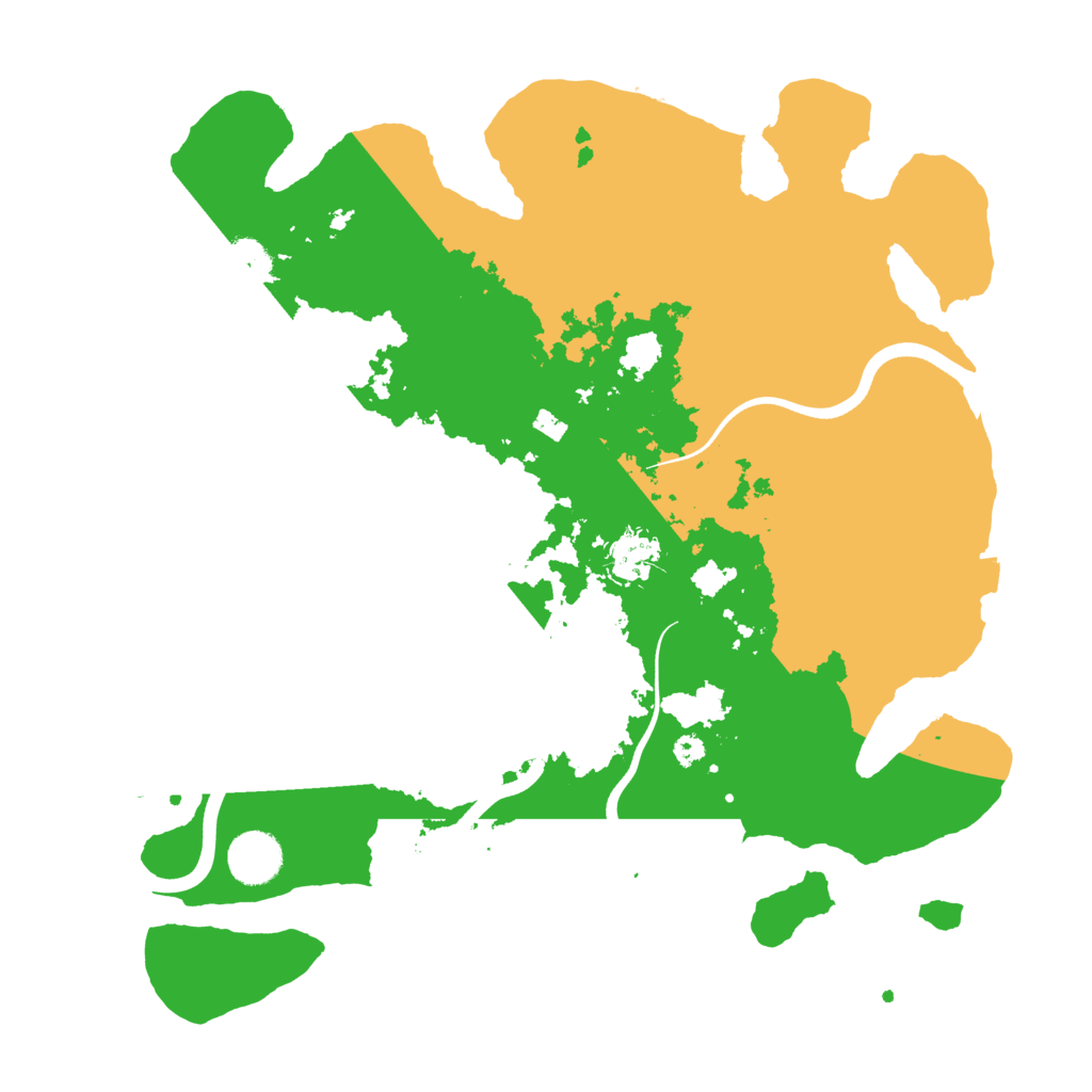Biome Rust Map: Procedural Map, Size: 3600, Seed: 1285345994