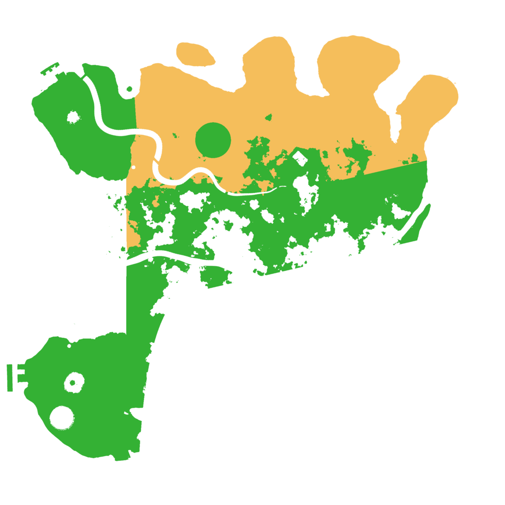 Biome Rust Map: Procedural Map, Size: 3750, Seed: 539415404