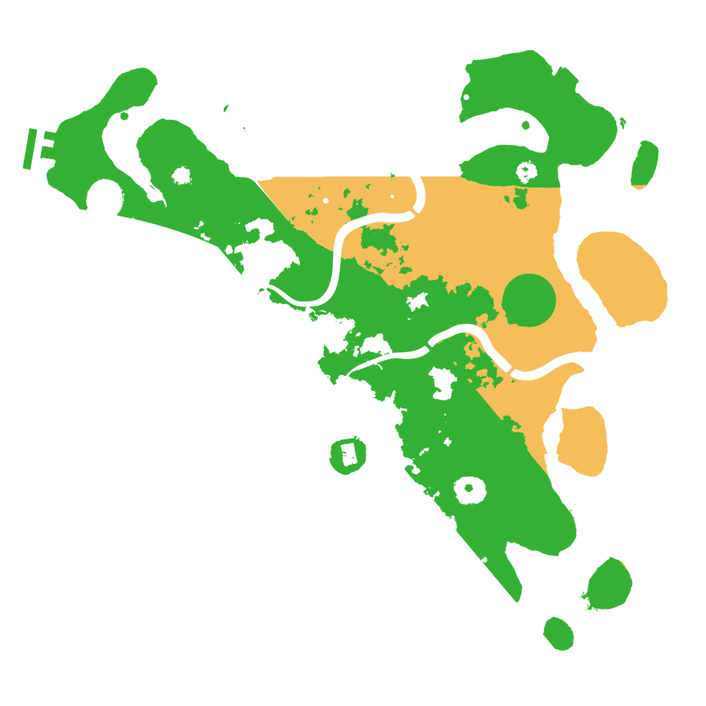 Biome Rust Map: Procedural Map, Size: 3500, Seed: 303449948