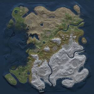 Thumbnail Rust Map: Procedural Map, Size: 4250, Seed: 1583038771, 17 Monuments