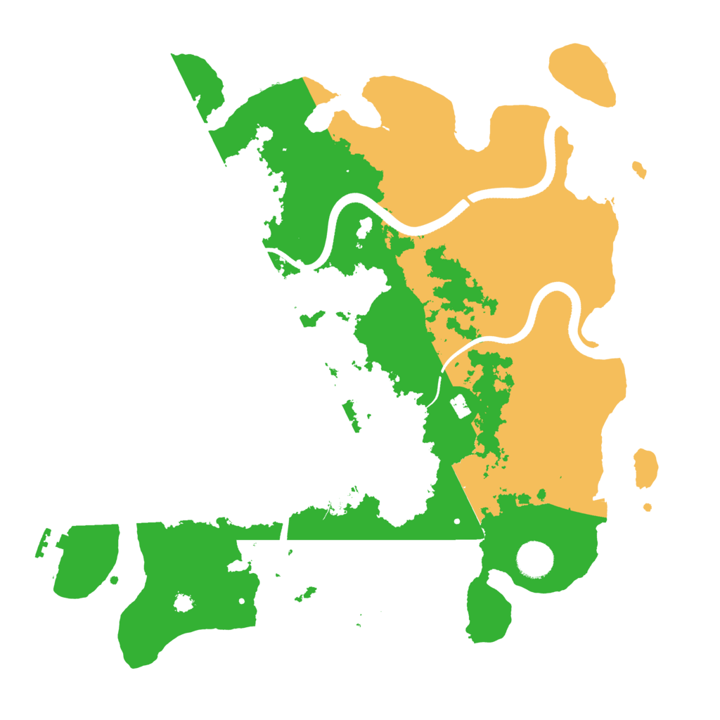 Biome Rust Map: Procedural Map, Size: 3500, Seed: 729383