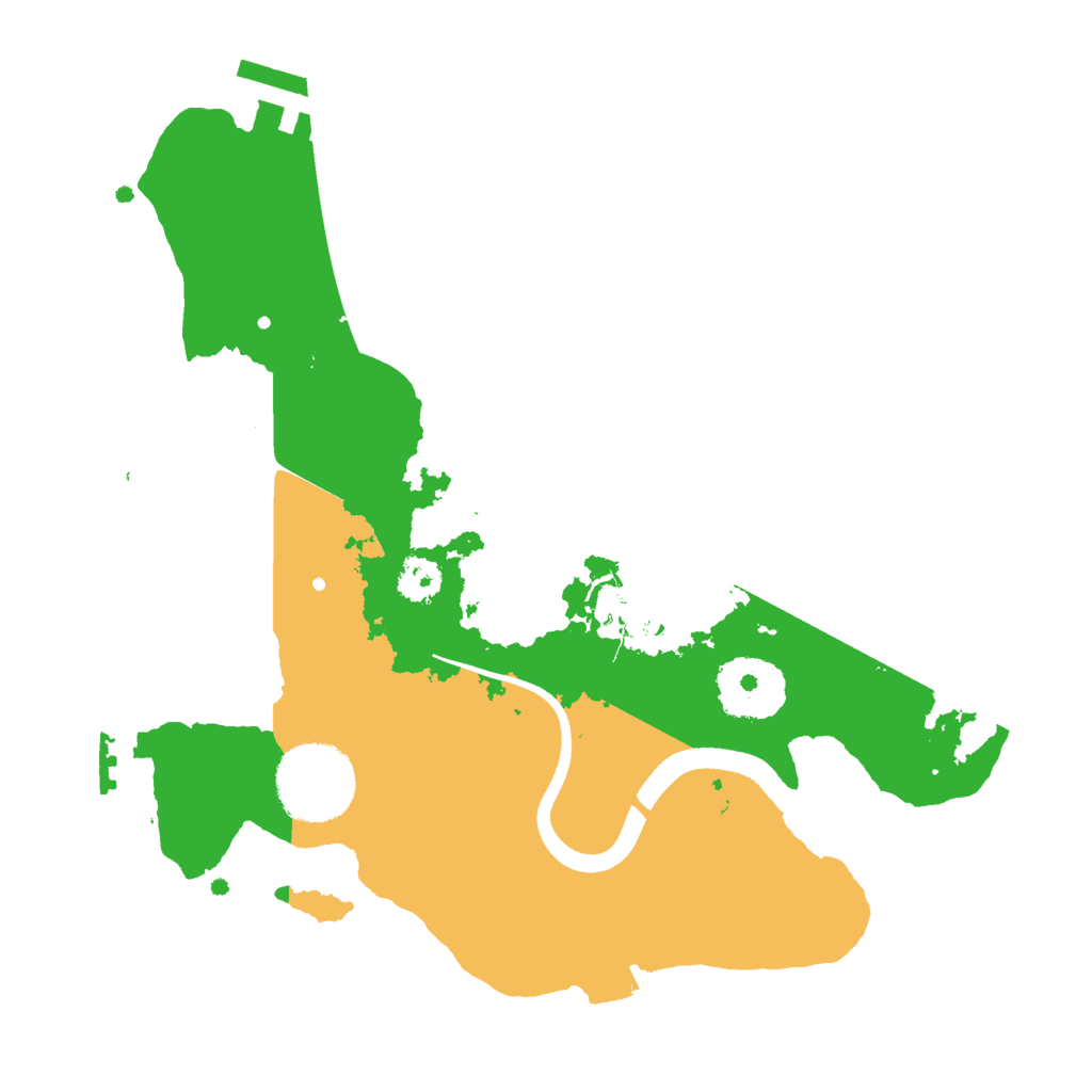 Biome Rust Map: Procedural Map, Size: 2500, Seed: 2012890022