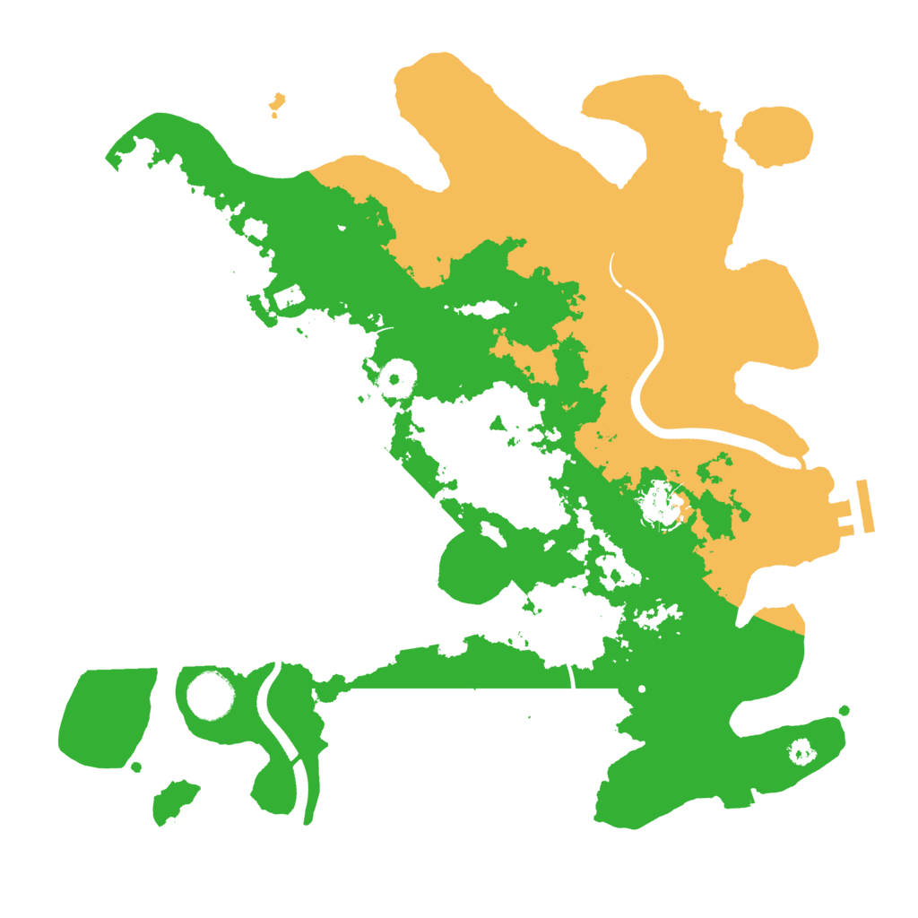 Biome Rust Map: Procedural Map, Size: 3500, Seed: 44718