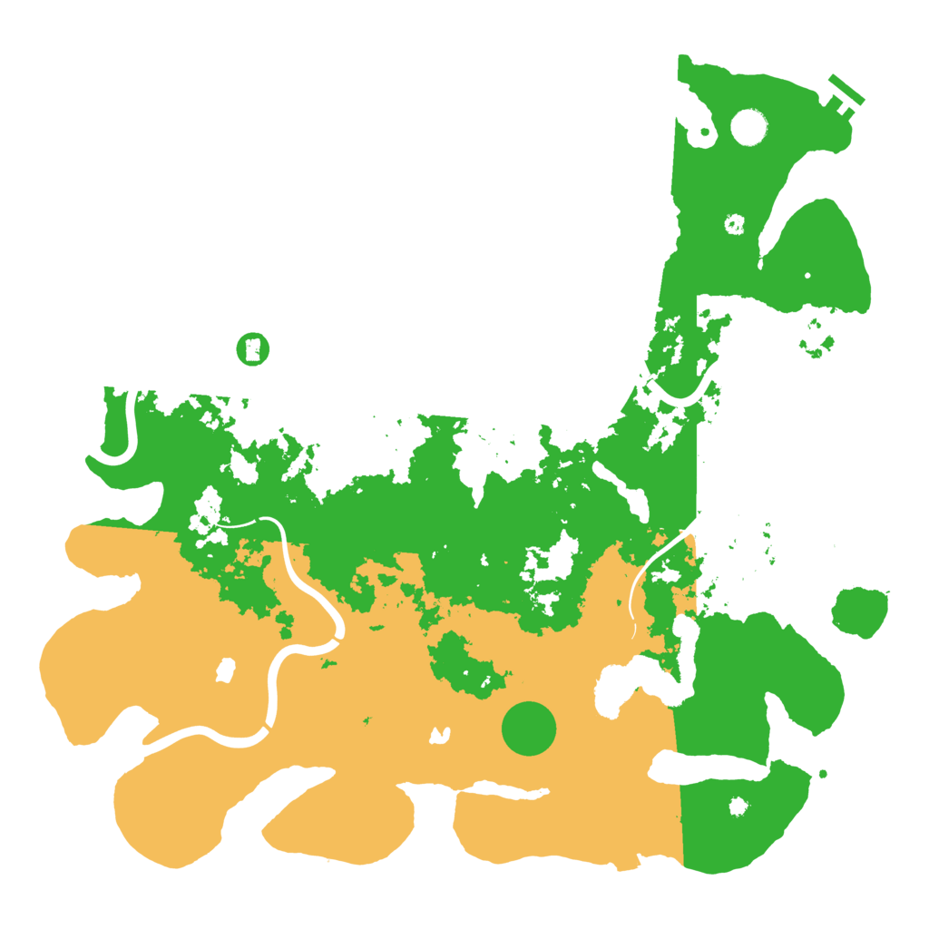 Biome Rust Map: Procedural Map, Size: 4500, Seed: 880372833