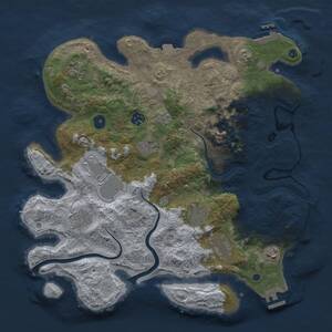 Thumbnail Rust Map: Procedural Map, Size: 3800, Seed: 723118377, 16 Monuments