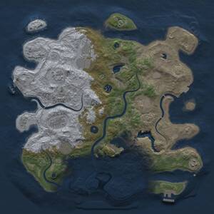Thumbnail Rust Map: Procedural Map, Size: 4000, Seed: 62958, 15 Monuments