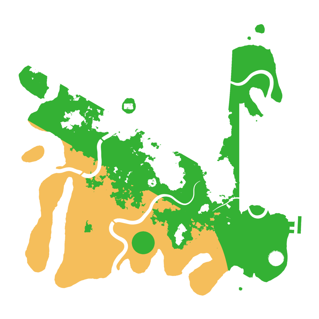 Biome Rust Map: Procedural Map, Size: 3700, Seed: 802968954