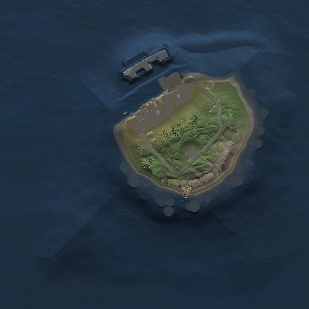 Rust Map: Procedural Map, Size: 1000, Seed: 242993996, 2 Monuments