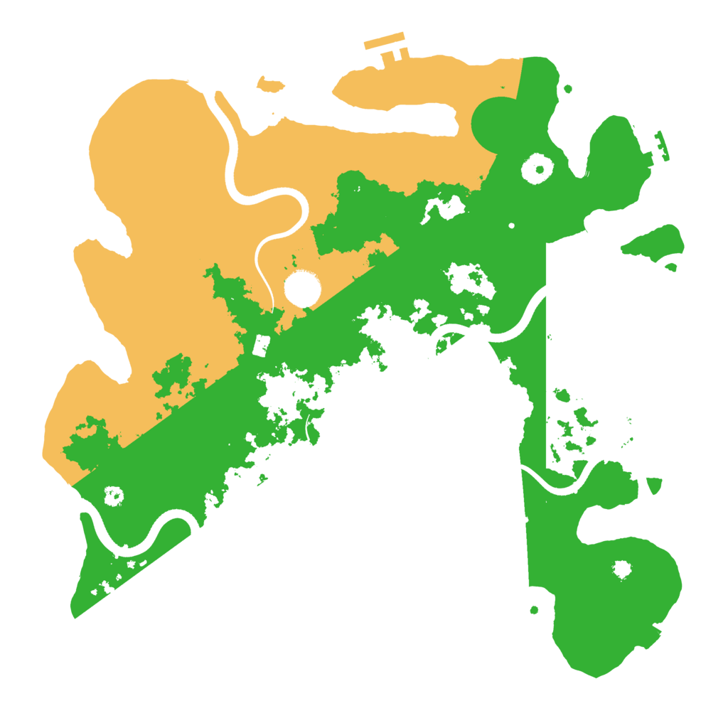 Biome Rust Map: Procedural Map, Size: 3600, Seed: 606